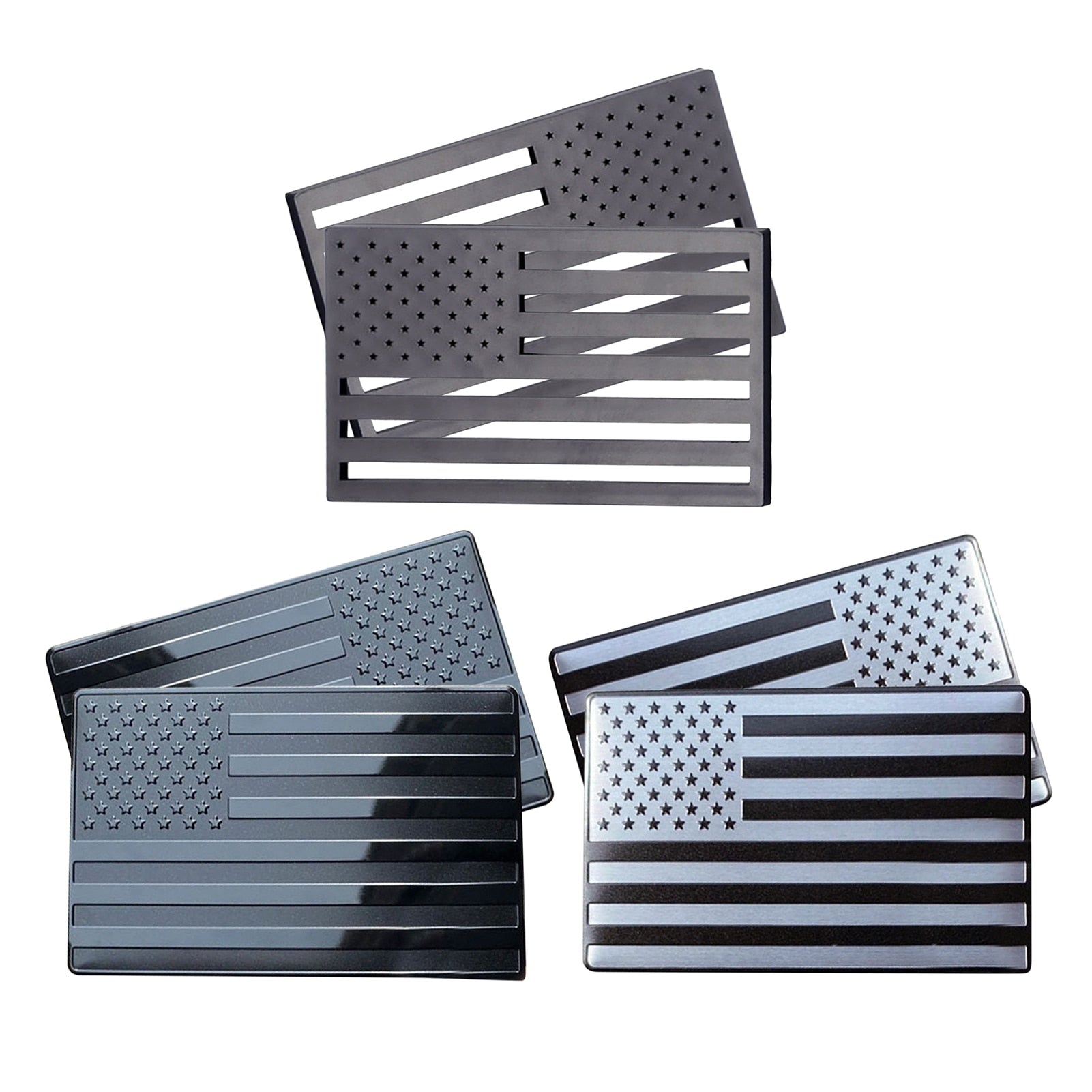 3D American Flag Decal Pack