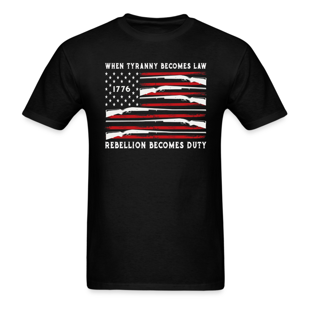 Rebellion Becomes Duty T-Shirt (SPOD) - black