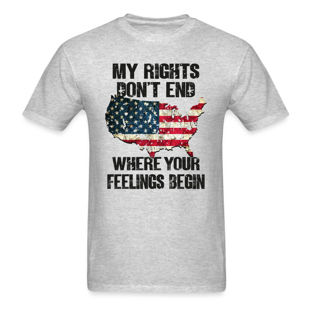 My Rights Don't End T-Shirt - heather gray