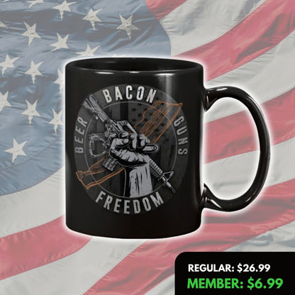 Beer Bacon Guns Mug