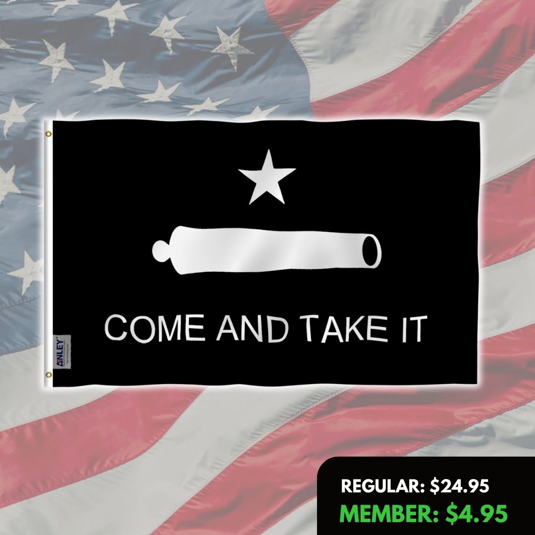 Come and Take It Cannon Flag