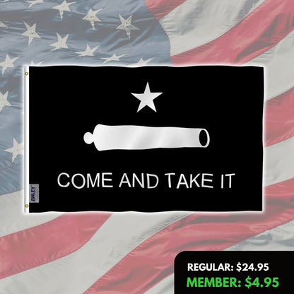 Come and Take It Cannon Flag