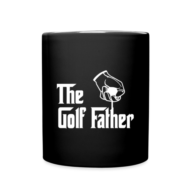 Golf Father Mug - black