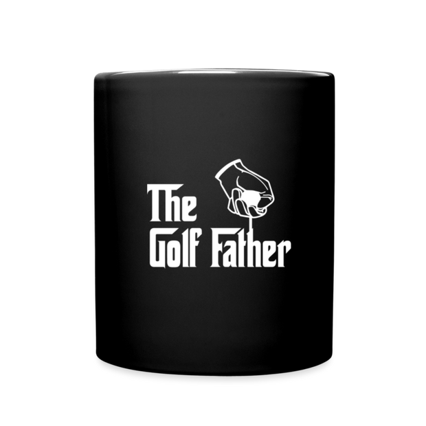 Golf Father Mug - black