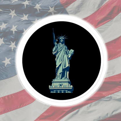 Lady Liberty Black Decal