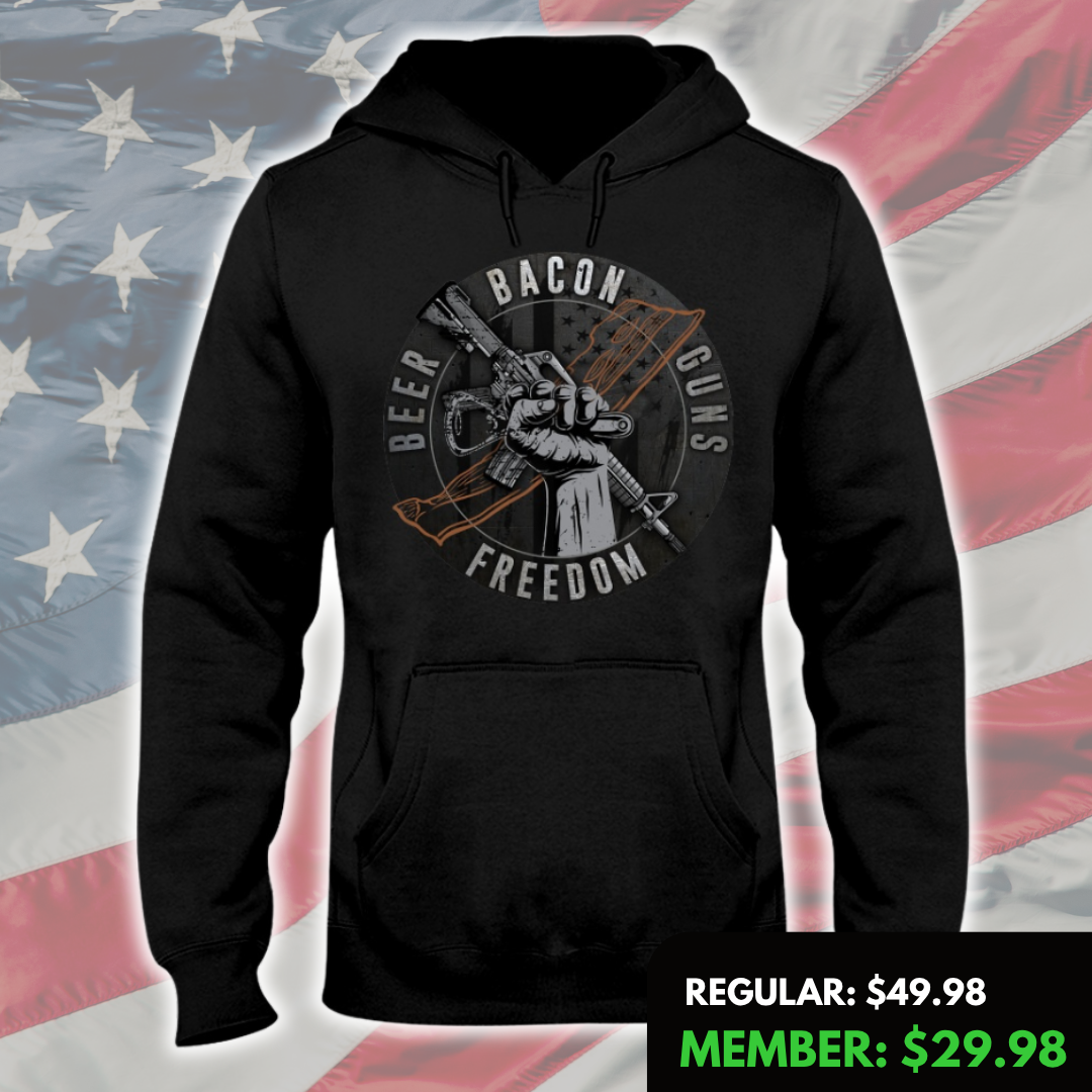 Bacon, Beer, Guns Hoodie