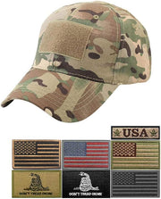 Uphily Tactical Operator Caps with Patches for Men