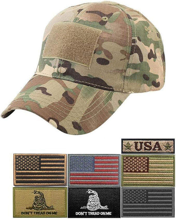 Tactical Operator Caps with Patches for Men