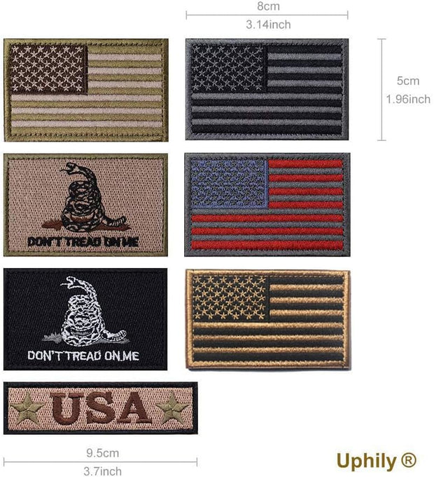 Uphily Tactical Operator Caps with Patches for Men