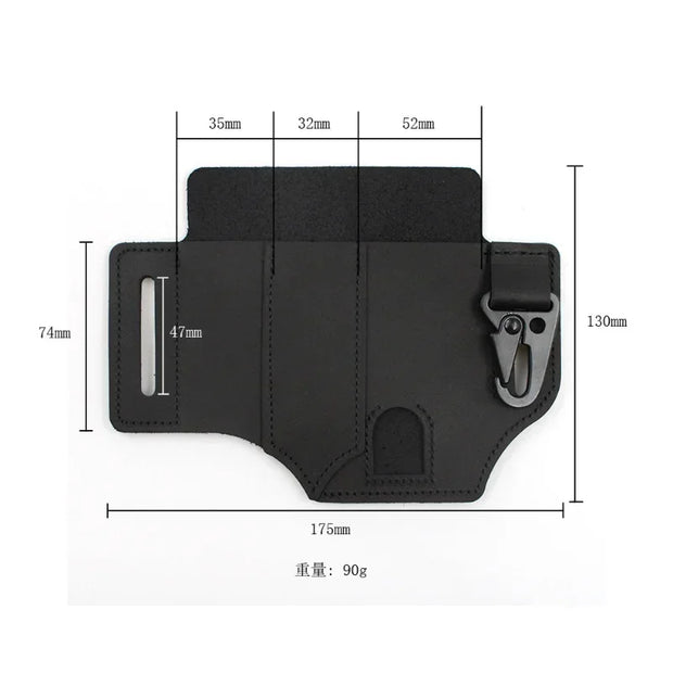 Multitool Leather Sheath Pocket Organizer