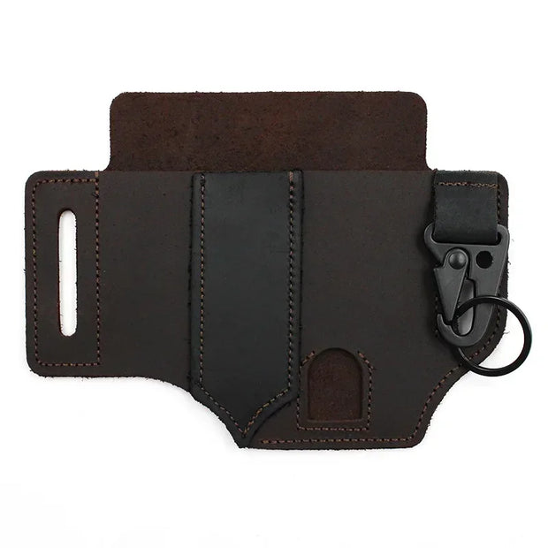 Multitool Leather Sheath Pocket Organizer