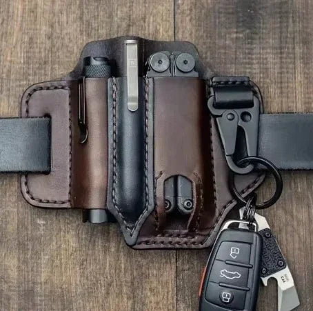 Multitool Leather Sheath Pocket Organizer