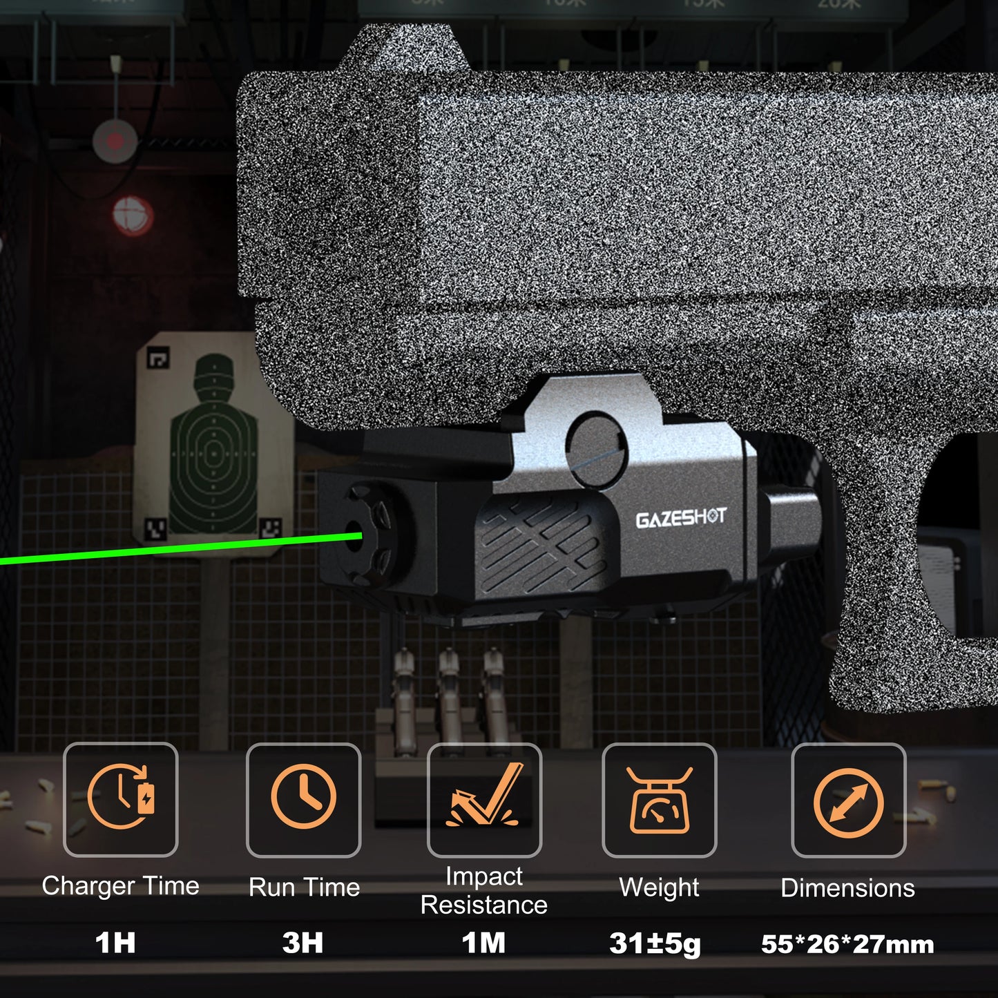 GazeShot Green Laser