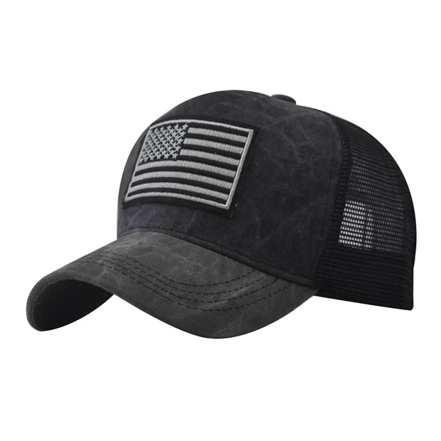 USA Flag Mesh Baseball Cap