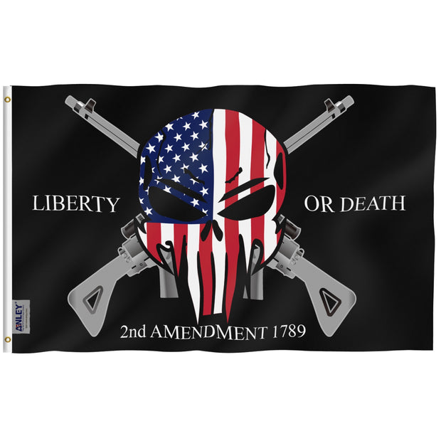 Liberty or Death 2nd Amendment Flag