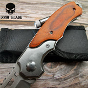 (New) Wooden Handle Folding Knife