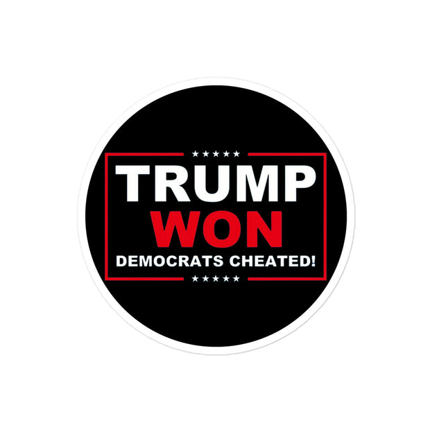 Trump Won 4x4in Decal