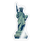 Lady Liberty Decal - white glossy