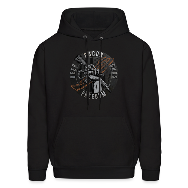 Bacon, Beer, Guns Hoodie (SPOD) - black