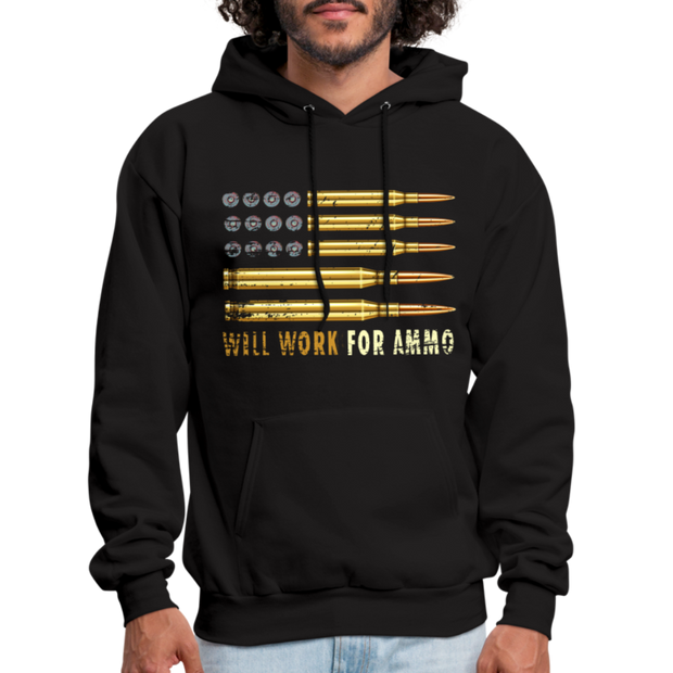 Will Work For Ammo Hoodie (SPOD) - black