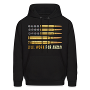 Will Work For Ammo Hoodie (SPOD) - black