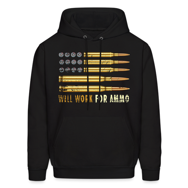 Will Work For Ammo Hoodie (SPOD) - black