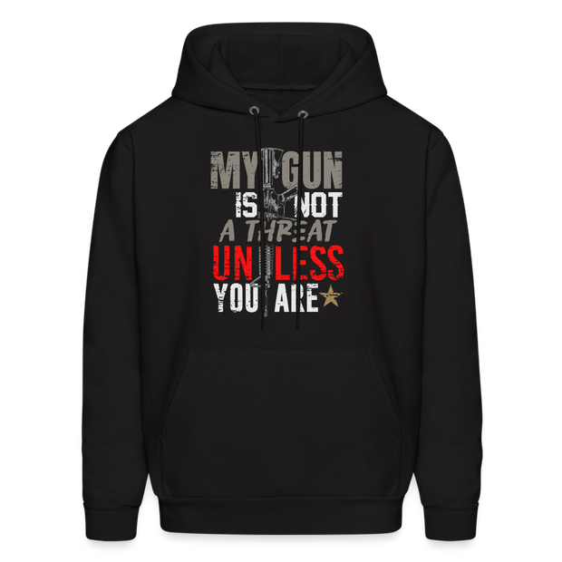 My Gun is Not A Threat Hoodie (SPOD) - black