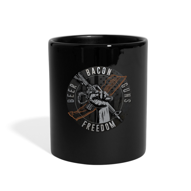 Beer Bacon Guns Mug (SPOD) - black