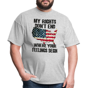 My Rights Don't End T-Shirt - heather gray