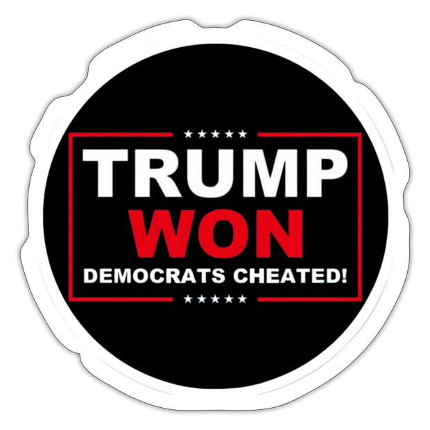 Trump Won Decal - white matte