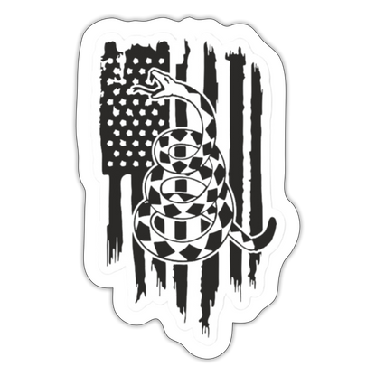 Don't Tread On Me Decal (Spod) - white matte