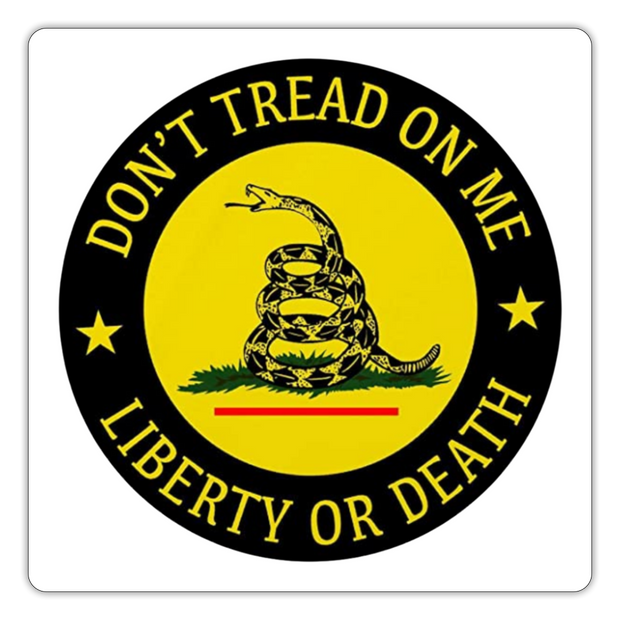 New Liberty Or Death Decal - white matte